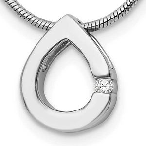 White Ice 925 Silver and Diamond necklace